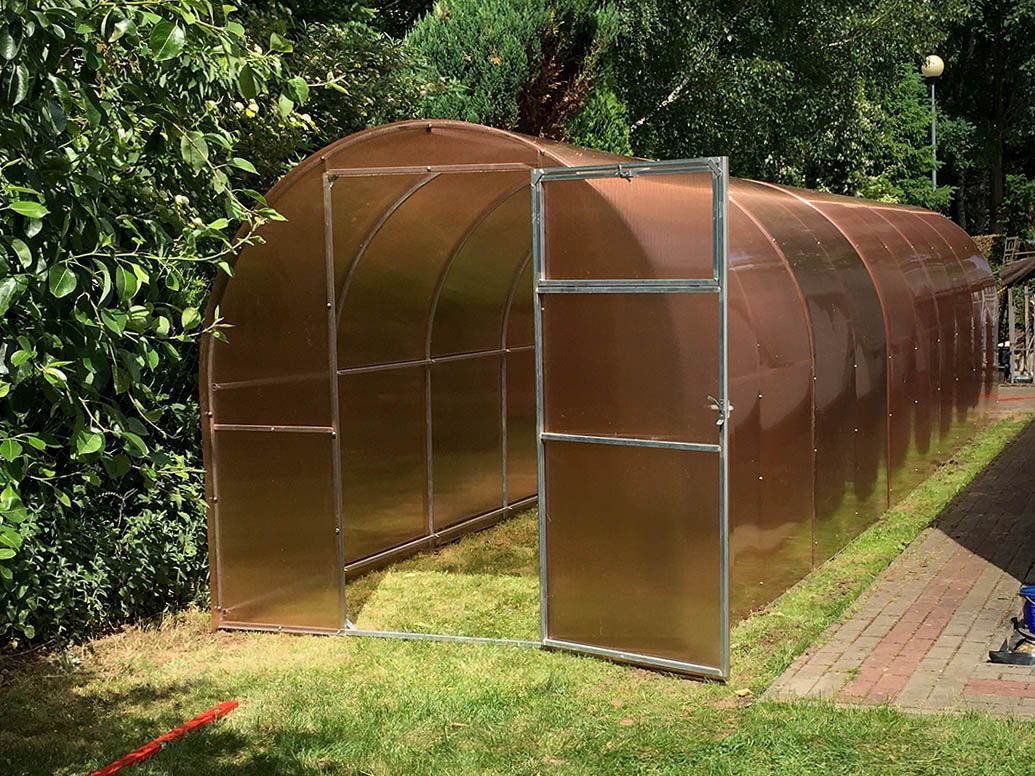 Szklarnia Malutka z poliwęglanu Zbiory+ profil stalowy ocynkowany 20x20mm