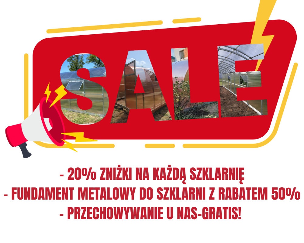 Po co czekać do jesieni? Szklarnia dostępna latem — bez stresu i po okazyjnej cenie