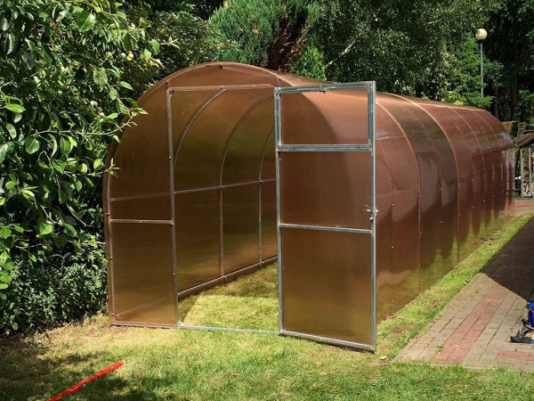 Szklarnia Malutka z poliwęglanu Zbiory+ profil stalowy ocynkowany 20x20mm