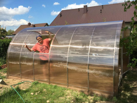 Szklarnia 3х4m Skarbnica z profilu 40x20mm i poliwęglanu Zbiory+ 6mm