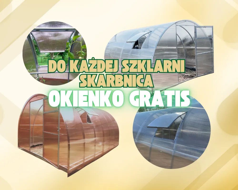 Rozpocznij sezon ogrodowy 2025 ze szklarnią z poliwęglanu Skarbnica